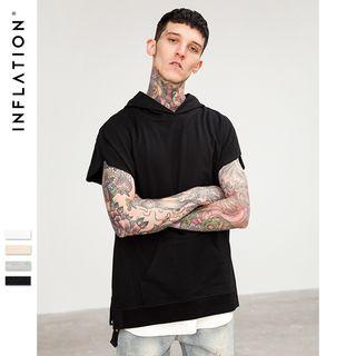 Short-sleeved Hooded Light Pullover