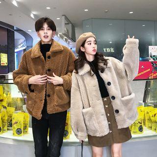 Couple Matching Fleece Buttoned Coat
