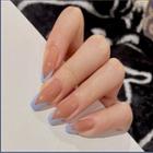 Print Faux Nail Tips R212 - Blue - One Size