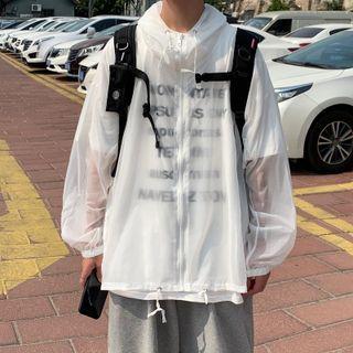 Transparent Zip Hoodie