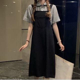 Plaid Short Sleeve Shirt / Jumper Dress