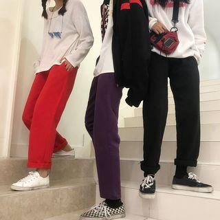 Regular-fit Plain Sweatpants