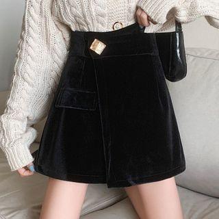 Velvet Mini A-line Skort
