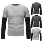Mock Two-piece Neoprene Sweatshirt