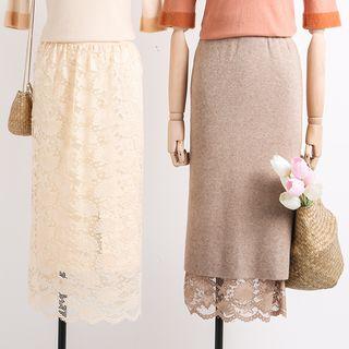 Reversible High-waist Midi Skirt