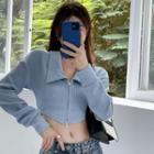 Asymmetrical Zipper Bolero