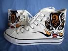 Opera Mask High-top Canvas Sneakers