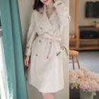 Belted Classic Trench Coat Beige - One Size