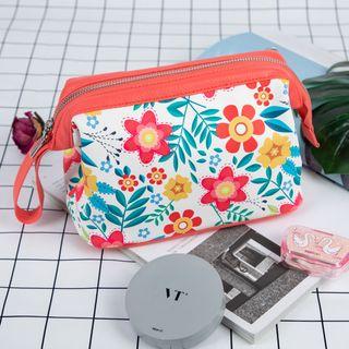 Floral Print Makeup Bag