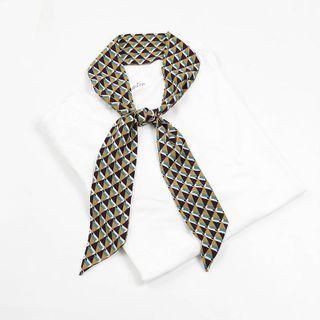 Patterned Narrow Scarf