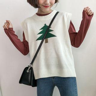 Christmas Tree Knit Vest