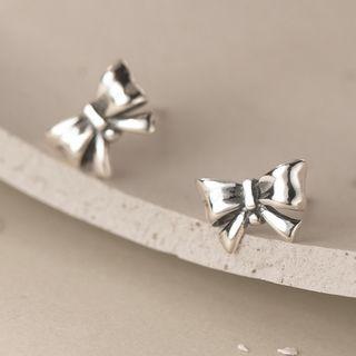 Bow Sterling Silver Earring 1 Pair - S925silver - One Size