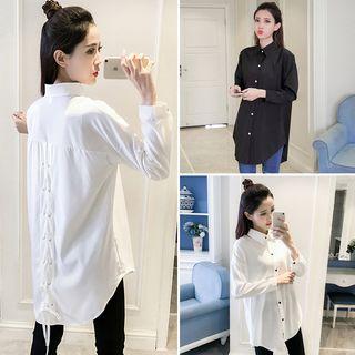 Lace-up Long Shirt