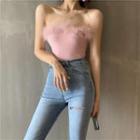 Fluffy Strapless Top