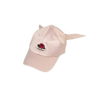 Embroidered Tie-detail Baseball Cap