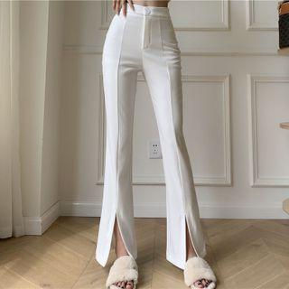 High Waist Split Flare Pants