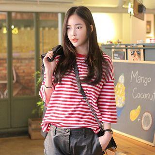Striped Crew-neck T-shirt