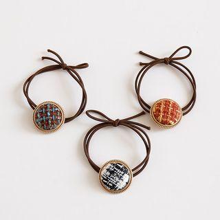Button Layered Hair Tie