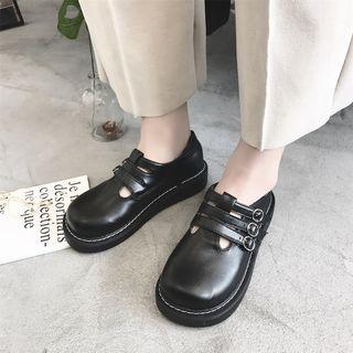 Platform Strappy Mary Jane Shoes