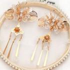 Wedding Faux Pearl Alloy Butterfly Hair Clip Gz107 - One Size