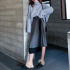 A-line Midi Skirt Gray - Skirt - One Size