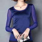 See Through Long-sleeve Top