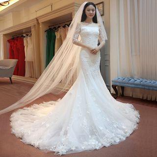 Mermaid Long Train Wedding Dress