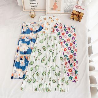 Midi Printed A-line Skirt (various Designs)