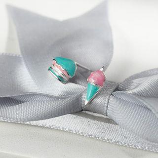 Non-matching 925 Sterling Silver Ice-cream Earring R589 - One Size