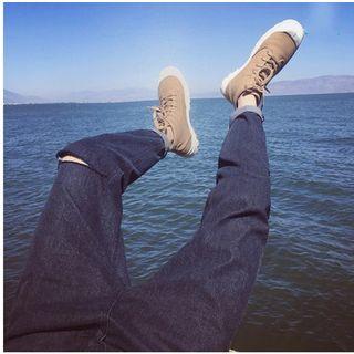Ripped Drop Crotch Jeans