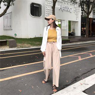 Light Shirt / Straight-fit Pants