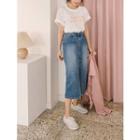 Plus Size Letter-printed Short-sleeve T-shirt