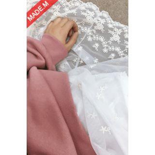 Spaghetti-strap Lace-hem Long Dress