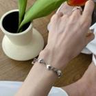 Heart Sterling Silver Bracelet Sl0300 - 1 Pc - Silver - One Size