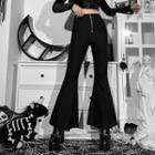 Cross-accent Bell Bottom Pants