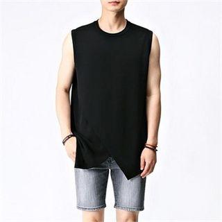 Round-neck Sleeveless T-shirt