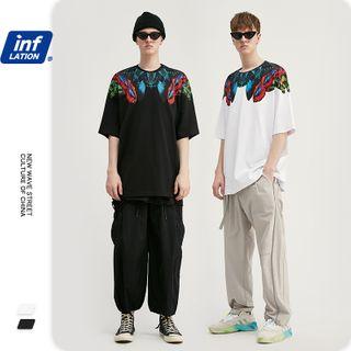 Butterfly-print Loose T-shirt