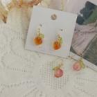Peach Acrylic Dangle Earring