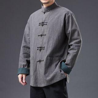 Frog Button Linen Shirt