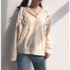 Toggle V-neck Hoodie