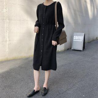 Tie-waist Midi Cardigan
