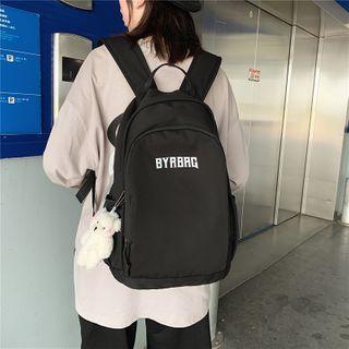 Lettering Zip Backpack / Bag Charm