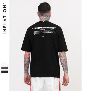 Oversized Asymmetric Printed T-shirt
