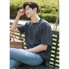 Pinstriped Loose-fit T-shirt