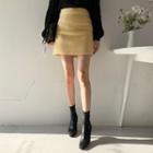 Cashmere Blend Mini A-line Skirt