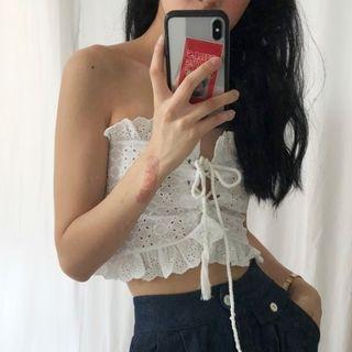 Eyelet Lace Tube Top