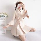 Bell-sleeve Coat With Belt