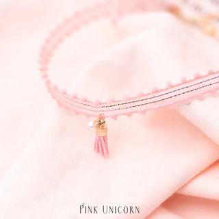Tassel Pompom Choker