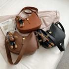 Faux Leather Hobo Bag / Charm / Set