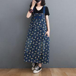 Patterned Overall Dress